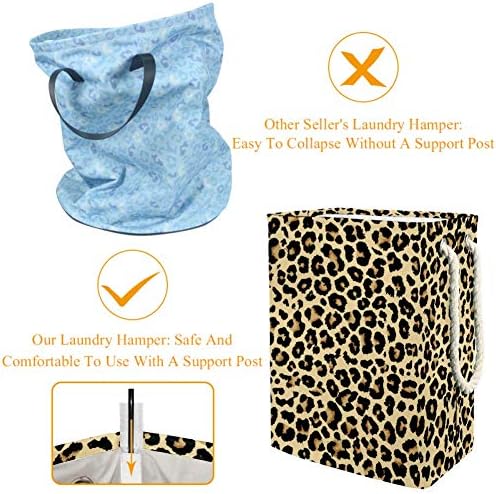 Design de padrões de leopardo nãoeyey cestas de cestas de lavanderia à prova d'água para o organizador de casa cesto de bebê