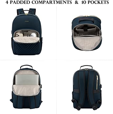 Backpack de laptop LoveVook para mulheres 15,6 polegadas, bolsa de mochila de viagem para mulheres bonitas, bolsa de laptop profissional,