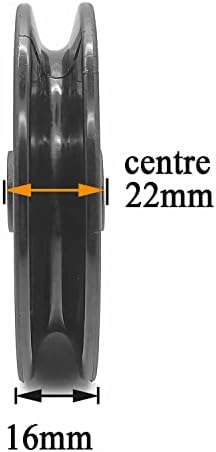 Profelinx 90mm de polia rolamento de roda grooved borda de nylon máquina de nylon parte de ginástica home smith machine