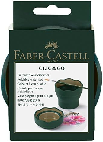 Faber -Castell Clic & Go Artist Water Cup - Verde escuro