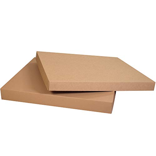 48 1/2 x 24 1/2 x 5 Pedra de papelão de papelão de papelão único, pacote Kraft, pacote de 5, para remessa, embalagem e mudança,