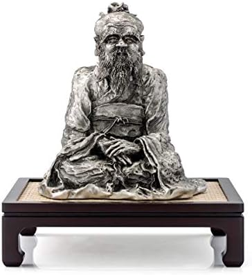 Royal Selangor Hand acabado Coleção Celestial Coleção Pewter Confucius estátua Figurina Replica Gift
