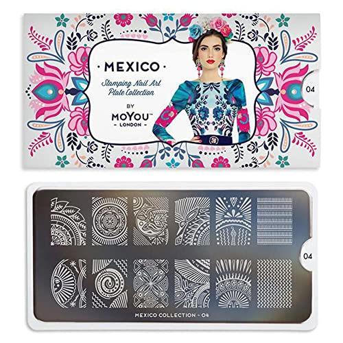 Coleção de placas de arte de unhas do Moyou-London México 04