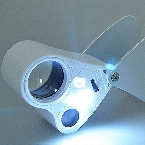 MDRBB LINGLIAMENTES, LINHEIRAS EDUCACIONAIS DE HOBBY, VIDRO DE LINHAÇÃO DE IDENTIFICAÇÃO DE JOIXAS COM LUZ DE LED 30X/60X LENS