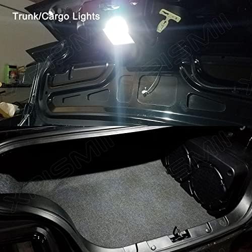 Xpismii 8 peças 6000K Pacote de kit de luz LED de interior branco 6000k Compatível com Ford Mustang 2015 2017 2018 2019 2020