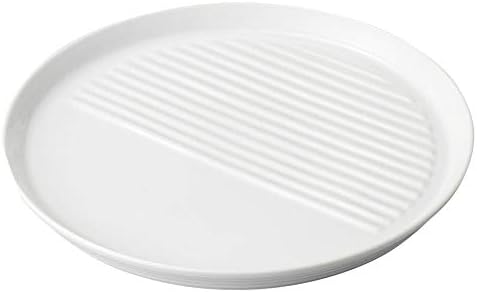 Placa branca de fritadeira de 9,8 polegadas [9,8 x 0,9 polegadas] [Platter] | Restaurante Cozinha japonesa Ryokan Restaurant Hotel Uso comercial