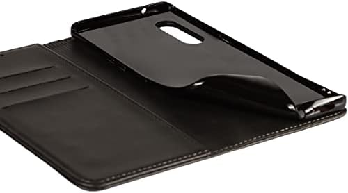 Casos de proteção de casos de proteção Caixa de carteira de couro para LG Velvet L-52a, caixa de couro vegano premium [casca