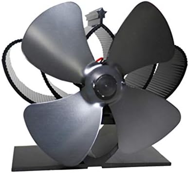 Aquecimento do fogão de lareira auto-alimentada Fã Top Fan Quiet 4 Blades Alumínio com eficiência de sala de madeira grande e com eficiência de madeira Burner de madeira ecológica amigável