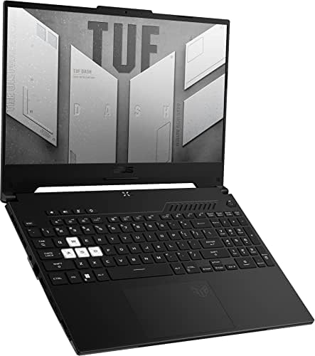 ASUS 2023 TUF DASH 15.6 144 Hz FHD Laptop de jogo 10-core Intel i7-12650H 64GB DDR4 4TB NVME SSD NVIDIA GEFORCE RTX3070 8GB GDDR6 WIFI