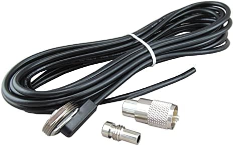 Larsen Original NMO-K 3/4 '' Montagem de orifício permanente com cabo de 17 'RG58a/U e conector PL259 masculino UHF