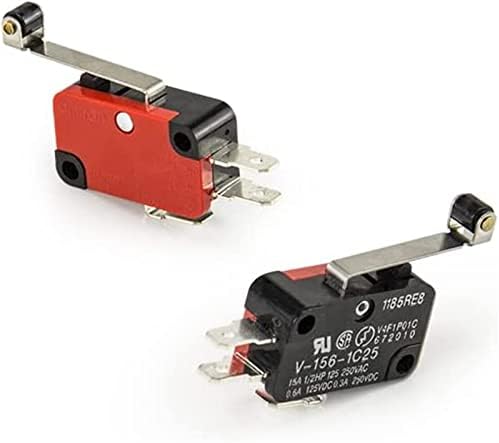 Hikota Micro Switches 1PCS V-156-1C25 15A O MICRO SWITCH, Push Button SPDT Momentary Snap Action Limited Switch, interruptor