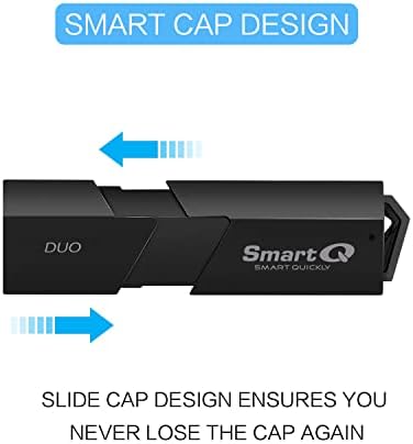 Smartq C307 Duo SD Card Reader Portable USB 3.0 Flash Memory Card Hub para SD, micro sd, sdxc, sdhc, mmc, micro sdxc, micro sdhc,