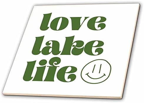 3drose 3drose - Rosette - Vida no lago - Love Lake Life - Tiles