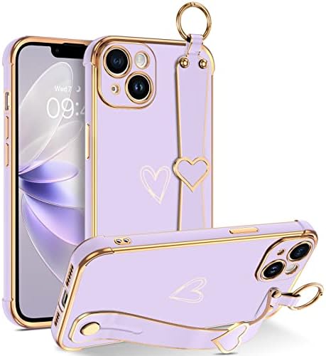 Caso Bentoben iPhone 14 Plus, iPhone 14 Plus Telefone com loop de kickstand de pulseira ajustável, pára -choque de revestimento