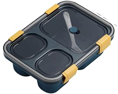 Aloncebwh bento caixas de plástico lancheira 3/4 de lanchonete selado por compartimento dividido Microondas portátil