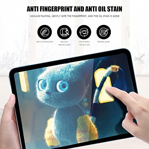 Junfire iPad 10th Geração Protetor de tela fosco 2022, iPad 10th Gen 10,9 polegadas Anti Glare Matte Screen Film, compatível com Apple