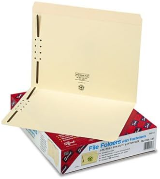 Smead Products - Smead - Pastas, 2 prendedores, abas de corte reto, Carta, Manila, 50/Box - Vendida como 1 caixa - Mantenha papéis
