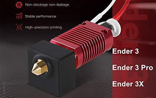 3D Peças da impressora ENER 3 HOTEND ENDER 3 kit de extrusora Pro 24V 40W para Creality Ender 3 / Ender 3 Pro / Ender 3 V2 com tampa