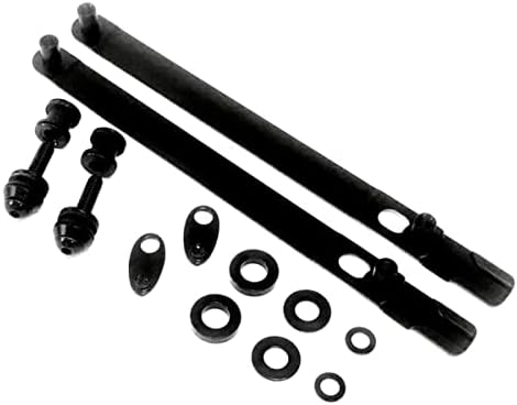 Black FXDWG GLIDE VIDO RELUMENTO RELUMO DE APARAGEM KIT DE HARDWARE DE APARAGENS HARLEY DAVIDSON DYNA DINA Passageiro