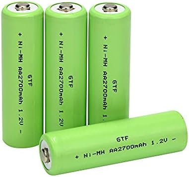 Baterias recarregáveis ​​AA Bateria de 1,2V Ni-MH Bateria AA2700 MAH Bateria recarregável 1.2V 20pcs