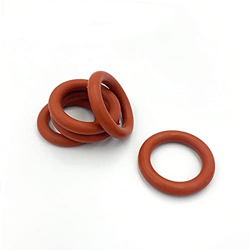 Bulushi 100 pcs silicone o anel de vedação de vedação vedação de vedação 3 mm x 8mm x 2,5mm