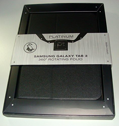 Platinum - Case de fólio rotativa para o Samsung Galaxy Tab 3 10.1 - Black