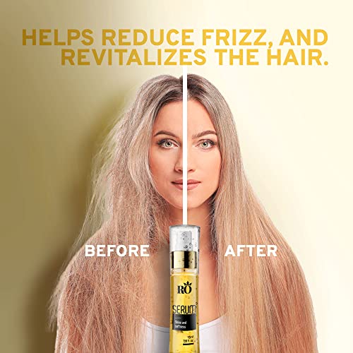 Serum Rosy Fharia - soro para o cabelo para cabelos crespos e danificados adiciona nutrição, hidratação, repara danos e seca, promove suavidade - soro de cabelo anti -frizz para mulheres