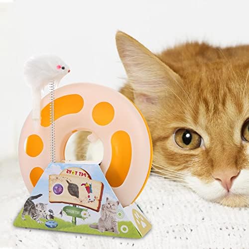 Koqwez33 Cat Toy interativo de gato, gatos interação de brinquedo de brinquedos de brinquedos plástico gatinho de animais