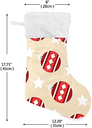 Sinestour Lantern Star Red Christmas meias grandes meias de natal para lareira na árvore de Natal Sala de meias penduradas meias para a temporada de festas de festas de festas Decoração
