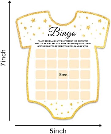 Cartões de jogo para chá de bebê, cartão de jogo de bingo em forma de festa de chá de bebê ， Funny Icebreak Baby Shower