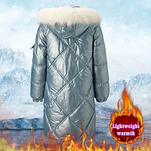 Casaco de inverno de algodão feminino FMCHICO engrosse jaqueta longa quente com peles de peles