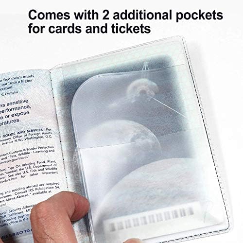 5 Pacote de pacote de passaporte transparente, Arsmat Clear Passport Holder Travel Document Organizer, Plastic US