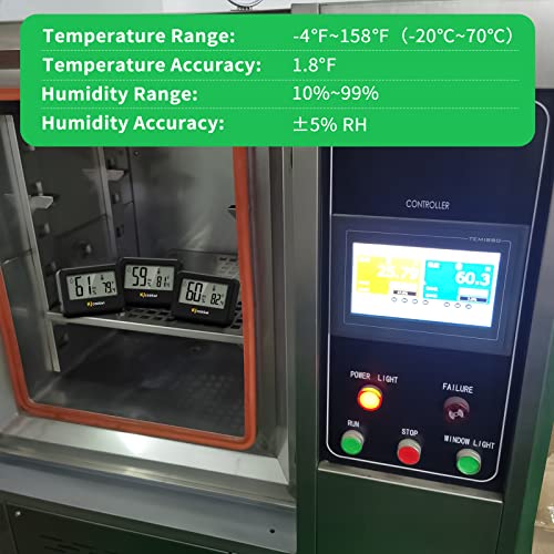 1 Pacote Mini Termômetro Digital Higrômetro, temperatura interna e monitor de medidores de medidor de umidade para