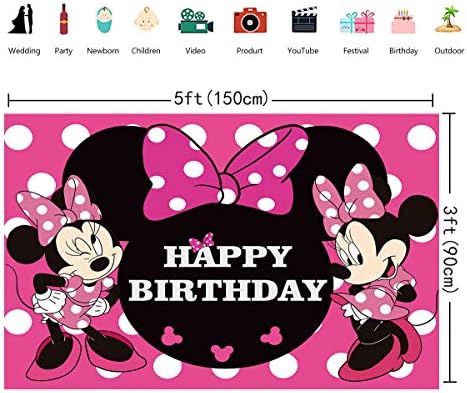 GCH Photography Penmop Backdrop Girl 1st Birthday Borning Girls Girls Hot Pink Decoration for Kids Baby Shower Supplies Banner Studio Props Cenários personalizados