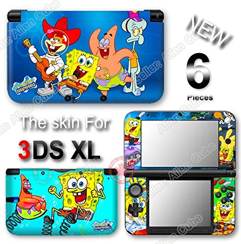 Bob Esponja Quadrapa Novo Caso Decalel de Vinil Skin 1 Para Nintendo 3DS XL original XL