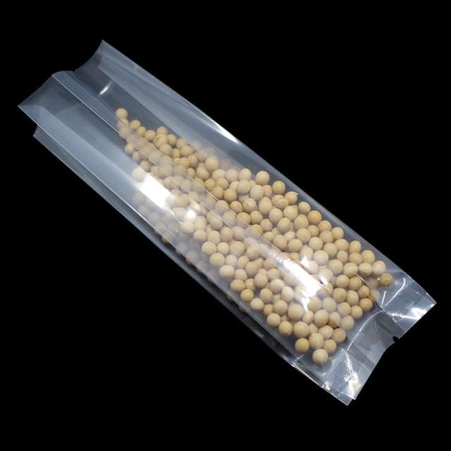 DHL 300pcs/lote de plástico transparente Bolsa de órgão de bolso abrangente para comida para lanche pacote de feijão aberto
