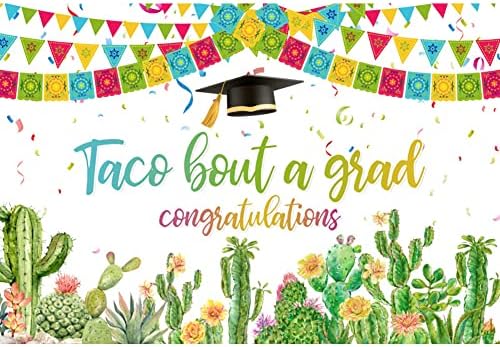 Fiesta mexicana Taco Bout Um cenário de graduação Cactus para menino Garota parabé graduação em classe de graduação