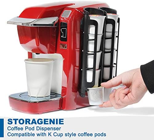 Storagenie Coffee POD Solter para Keurig K-Cup, Mount K Copo K Storage, perfeito para pequenos balcões
