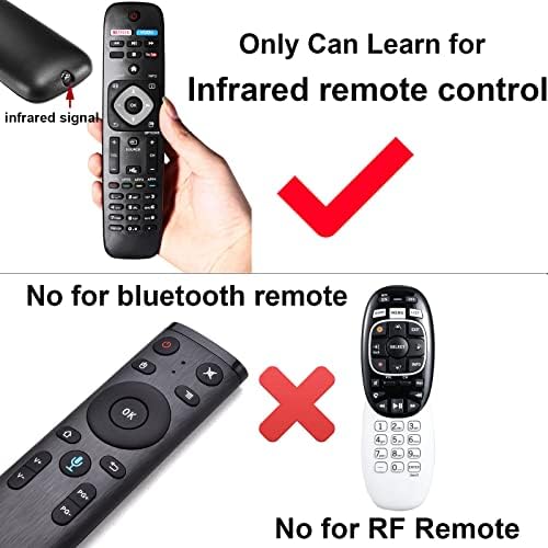 Botão universal BULT BULTO EXÁBIO CONTROLE REMOTO DE TV para idosos Senior, aprendendo controle remoto apenas para controle remoto IR