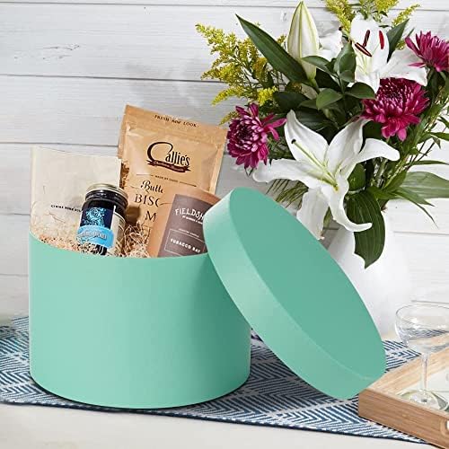 Caixas de presente com tampas de tampas de tamanhos variados de tamanhos decorativos caixas aninhadas presentes caixas de papelão azul