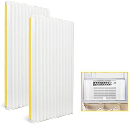 Painéis de isolamento de espuma de ar condicionado da janela Powrocket, 17 polegadas x 9 polegadas x 7/8 polegadas unidades de janela