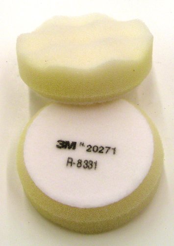 Cubitron II 3M Finesse-It Buffing Pad 20271, 3-3/4 em espuma de célula aberta branca, 10 por interno