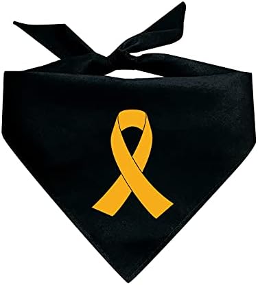 Gold Cancer Ribbon Childrens Cancer Support Bandana