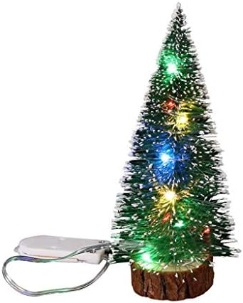 Decorações com mini luzes LEDs Decoração de Natal Desktop Arregada de Natal Decoração de vitrais Organizador de vidro