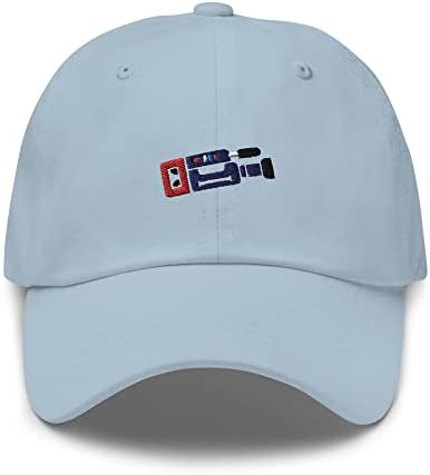 Hat de câmera de vídeo retro/filmes Hat/filme Fan Hat/Gift for Movie Fan Blue Light