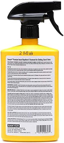Sawyer Products SP6572 Twin Pack Premium Premium Roupas de insetos Spray de gatilho repelente de insetos, 24 oz, amarelo