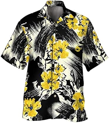 Camisas de manga comprida Yhaiogs para homens acessórios de roupas masculinas camisetas de bolso de manga curta mensal camisetas pólo para homens