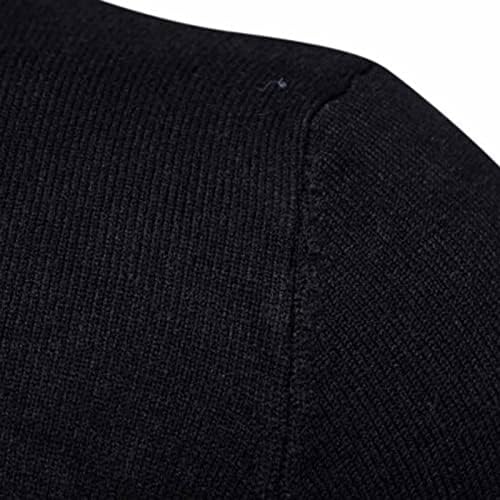 Masculino Turtlenck Sweater Moda Slim Fit Solid Winter Base camada camisa de mangas compridas Tops de malha de cabo