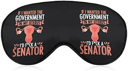 Governo em meu útero feminista reprodutiva Rights Direitos Sleep Masks Olhos de olho Blackout com linha cega elástica