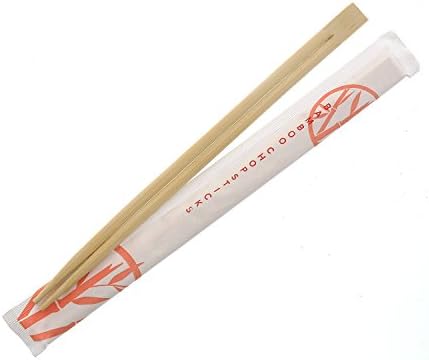 Pauzinhos de bambu descartáveis ​​premium reais em mangas, 9 polegadas, conectadas no topo, tratado com UV, bolsa de 100